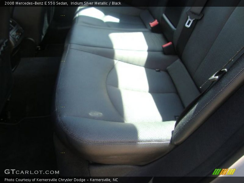 Iridium Silver Metallic / Black 2008 Mercedes-Benz E 550 Sedan