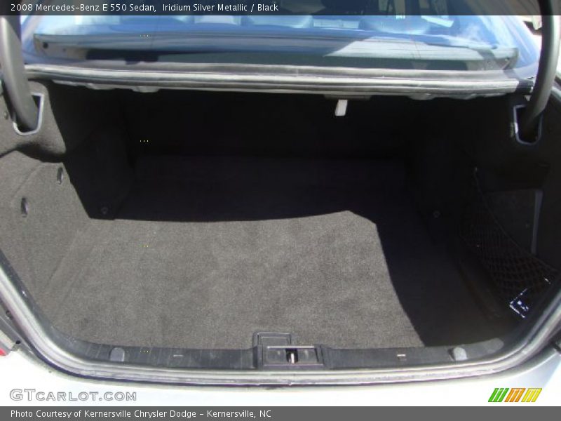 Iridium Silver Metallic / Black 2008 Mercedes-Benz E 550 Sedan