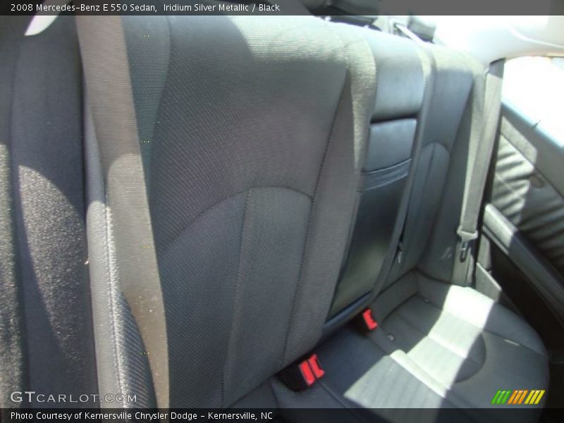 Iridium Silver Metallic / Black 2008 Mercedes-Benz E 550 Sedan