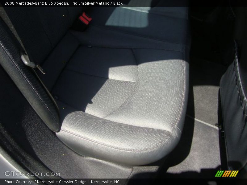 Iridium Silver Metallic / Black 2008 Mercedes-Benz E 550 Sedan