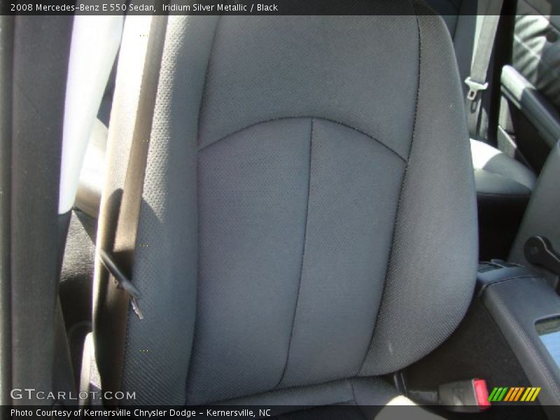 Iridium Silver Metallic / Black 2008 Mercedes-Benz E 550 Sedan