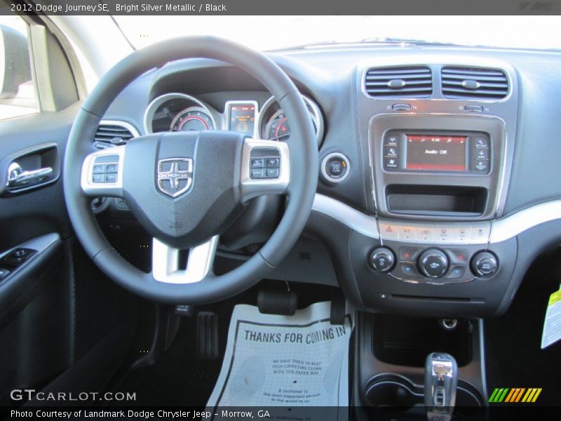 Bright Silver Metallic / Black 2012 Dodge Journey SE