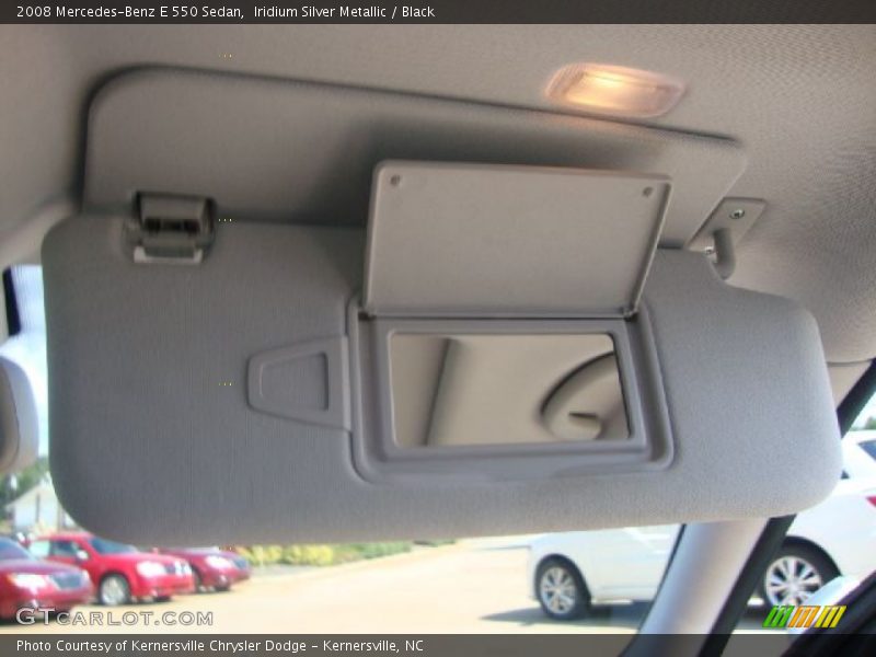 Iridium Silver Metallic / Black 2008 Mercedes-Benz E 550 Sedan