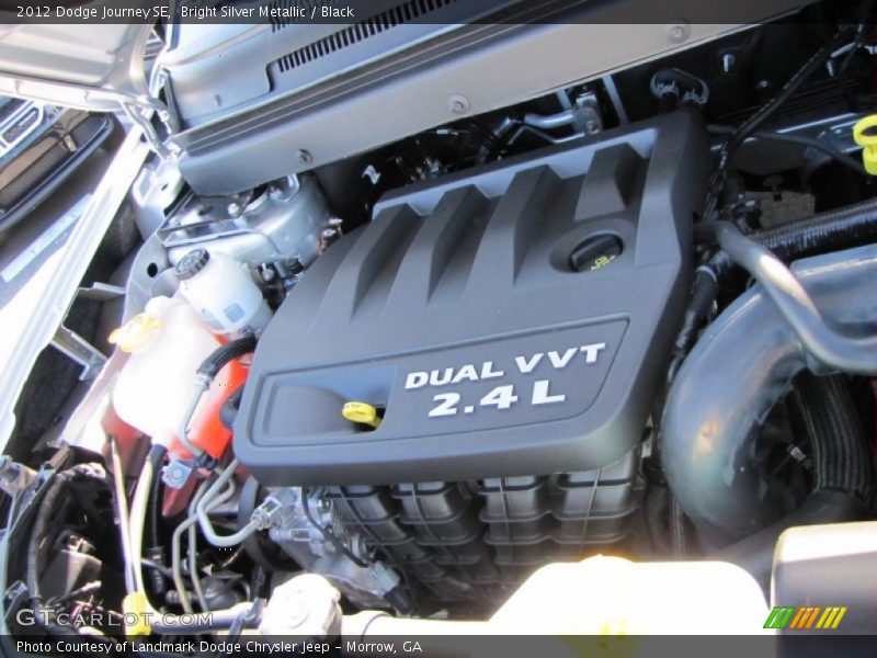 Bright Silver Metallic / Black 2012 Dodge Journey SE