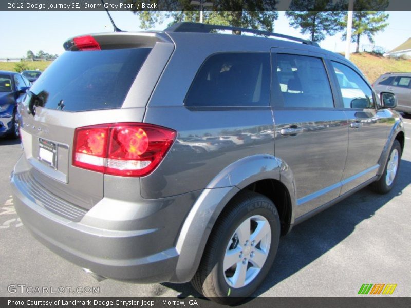 Storm Grey Pearl / Black 2012 Dodge Journey SE