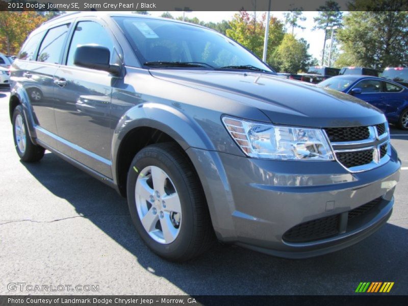 Storm Grey Pearl / Black 2012 Dodge Journey SE