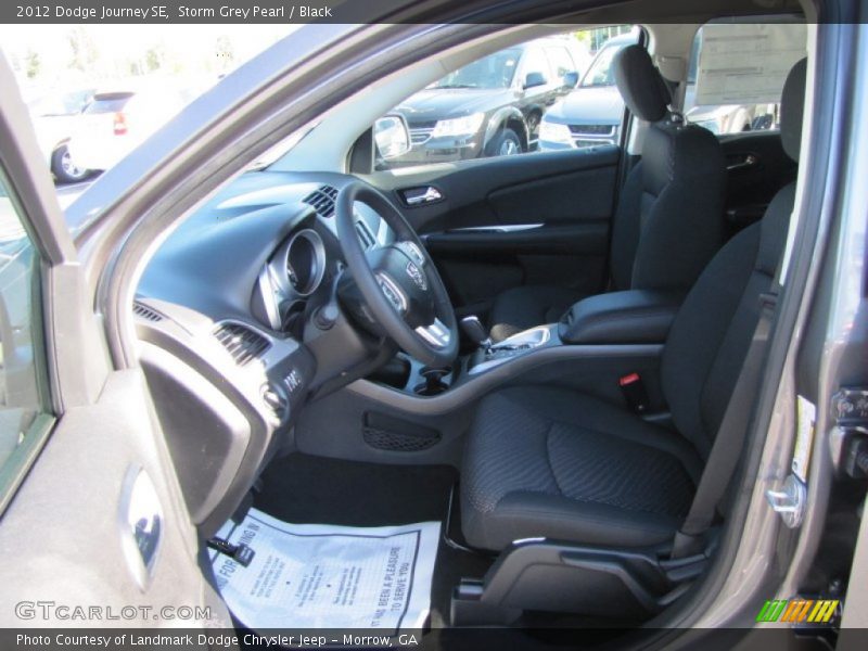 Storm Grey Pearl / Black 2012 Dodge Journey SE