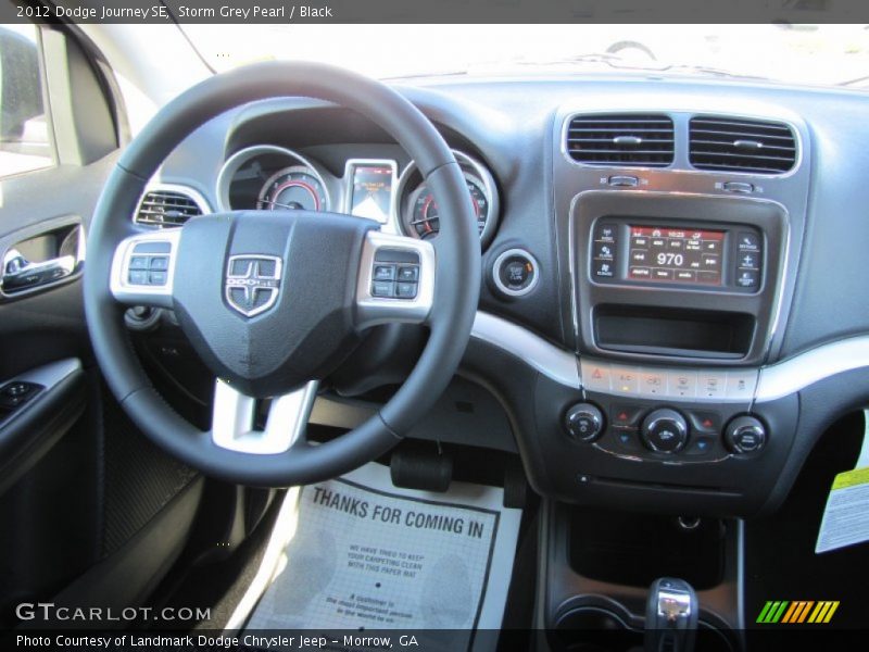 Storm Grey Pearl / Black 2012 Dodge Journey SE