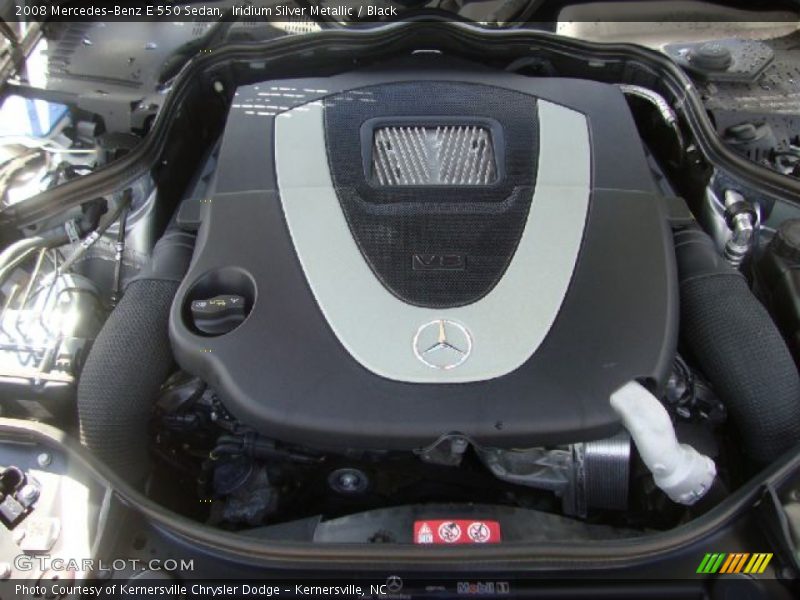 Iridium Silver Metallic / Black 2008 Mercedes-Benz E 550 Sedan
