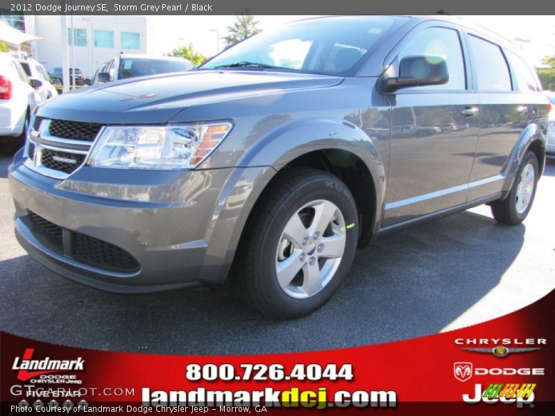 Storm Grey Pearl / Black 2012 Dodge Journey SE