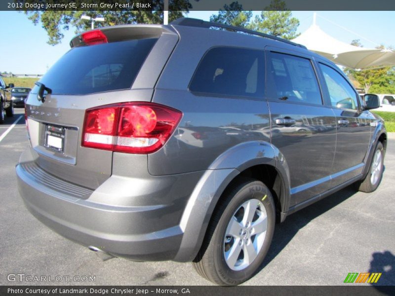 Storm Grey Pearl / Black 2012 Dodge Journey SE