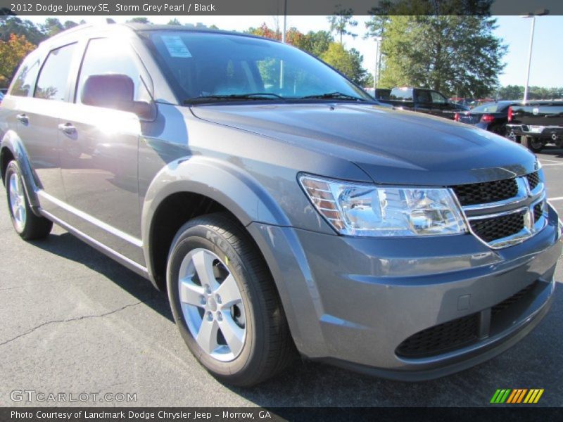 Storm Grey Pearl / Black 2012 Dodge Journey SE