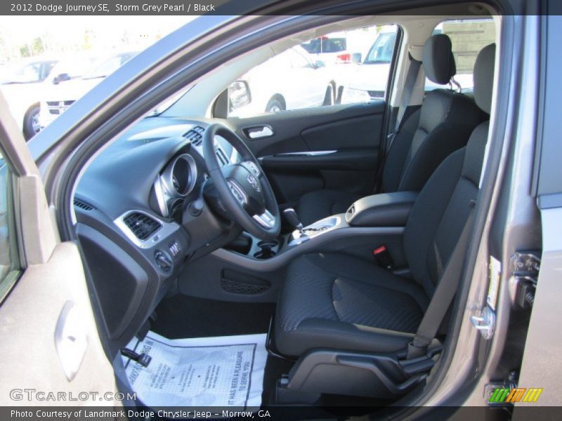 Storm Grey Pearl / Black 2012 Dodge Journey SE