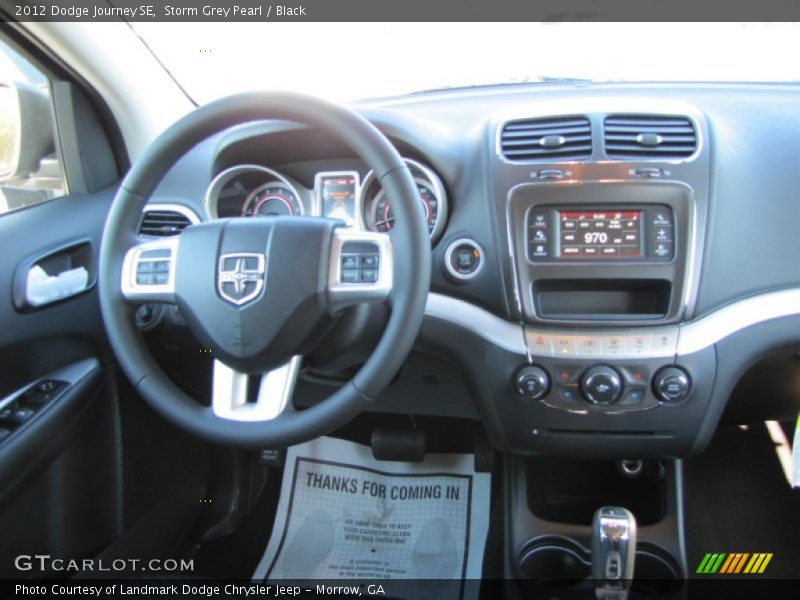 Storm Grey Pearl / Black 2012 Dodge Journey SE
