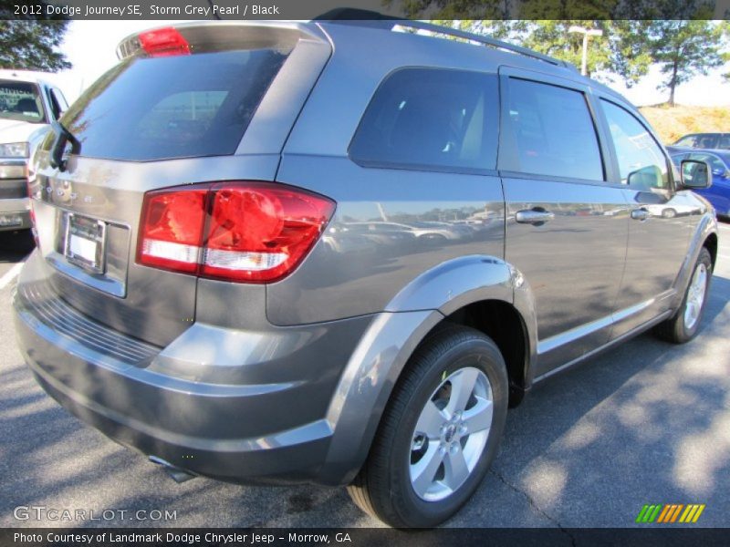 Storm Grey Pearl / Black 2012 Dodge Journey SE
