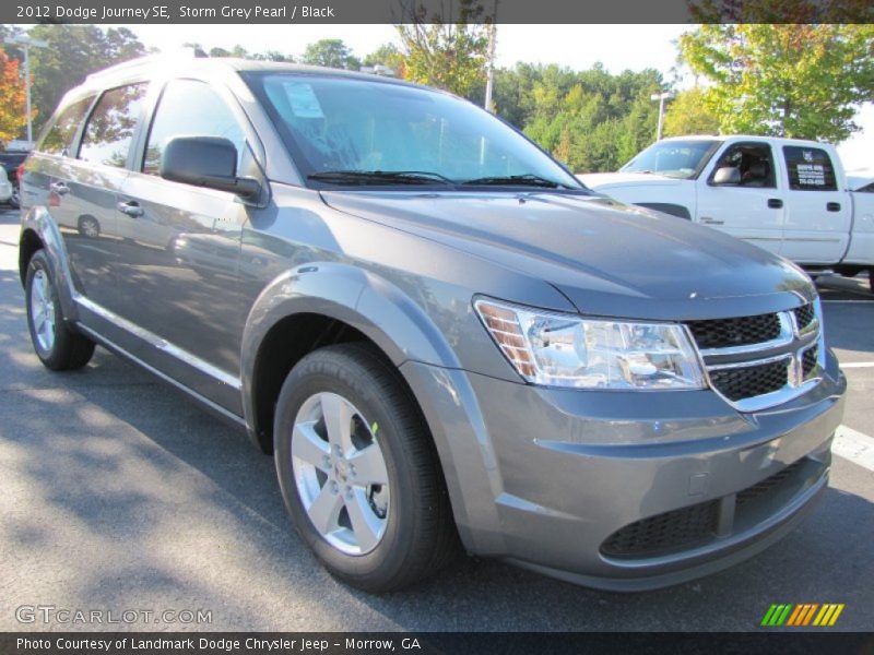 Storm Grey Pearl / Black 2012 Dodge Journey SE
