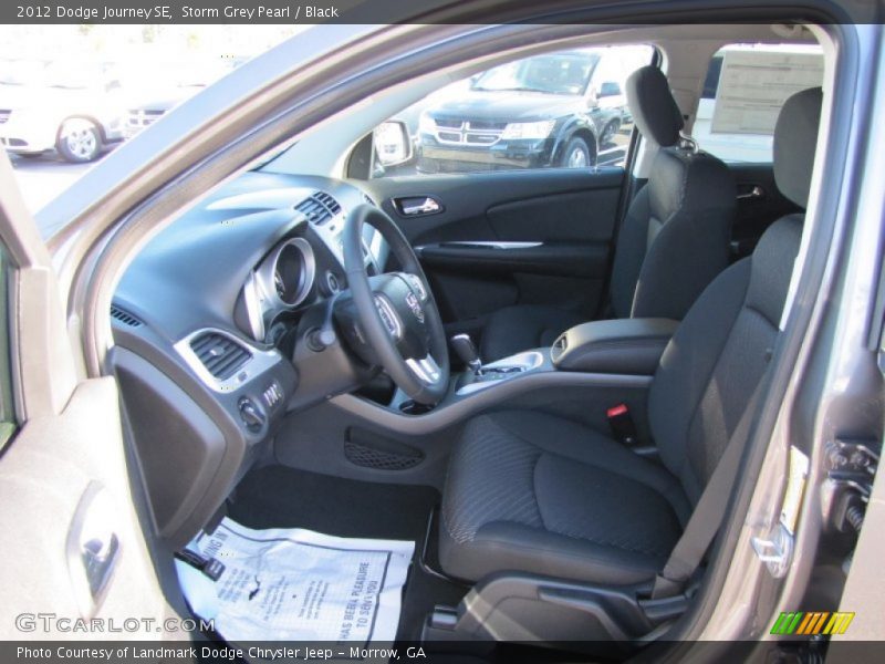 Storm Grey Pearl / Black 2012 Dodge Journey SE
