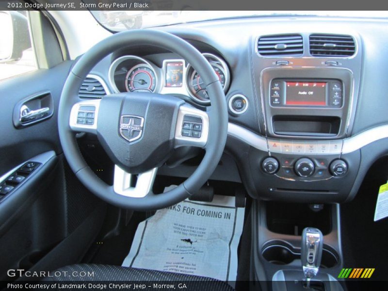 Storm Grey Pearl / Black 2012 Dodge Journey SE