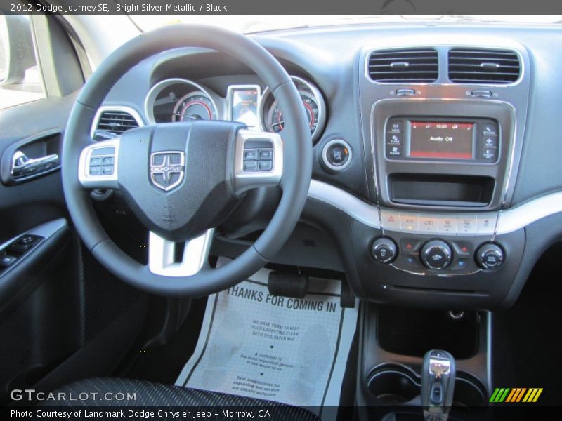 Bright Silver Metallic / Black 2012 Dodge Journey SE