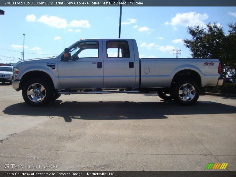 Silver Metallic / Medium Stone 2008 Ford F350 Super Duty Lariat Crew Cab 4x4