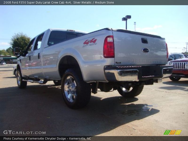 Silver Metallic / Medium Stone 2008 Ford F350 Super Duty Lariat Crew Cab 4x4