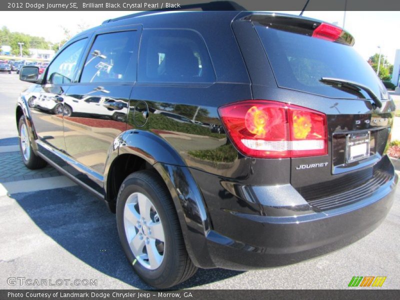 Brilliant Black Crystal Pearl / Black 2012 Dodge Journey SE