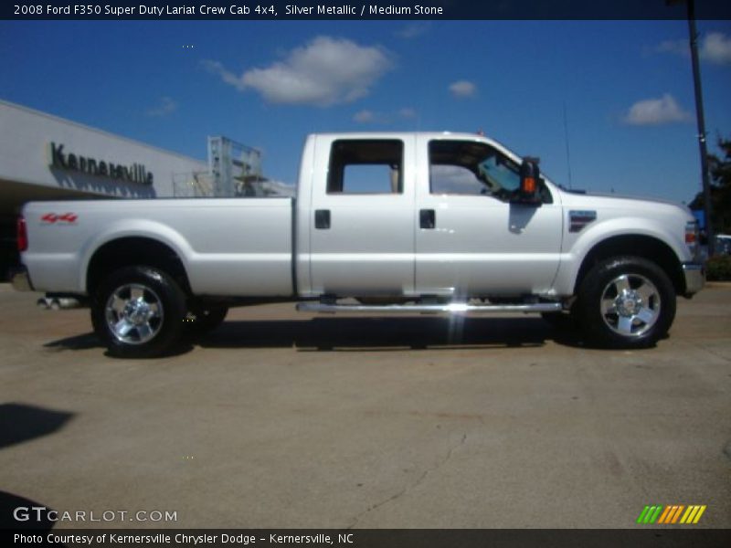 Silver Metallic / Medium Stone 2008 Ford F350 Super Duty Lariat Crew Cab 4x4