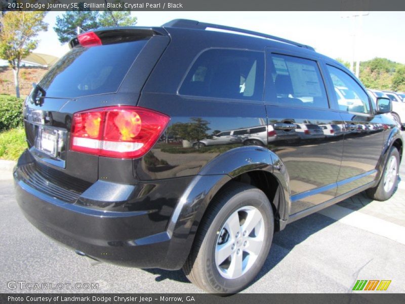 Brilliant Black Crystal Pearl / Black 2012 Dodge Journey SE