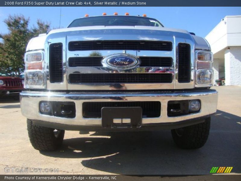 Silver Metallic / Medium Stone 2008 Ford F350 Super Duty Lariat Crew Cab 4x4