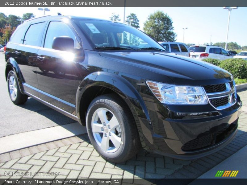 Brilliant Black Crystal Pearl / Black 2012 Dodge Journey SE