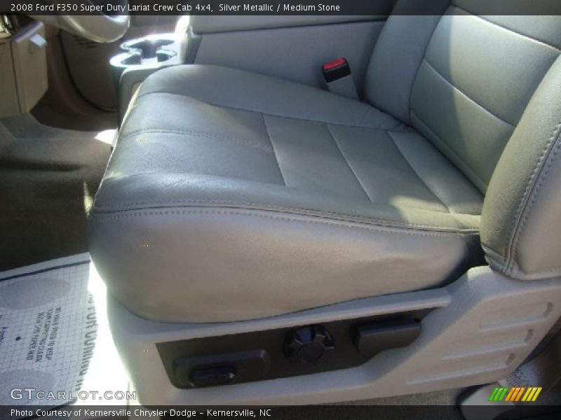 Silver Metallic / Medium Stone 2008 Ford F350 Super Duty Lariat Crew Cab 4x4