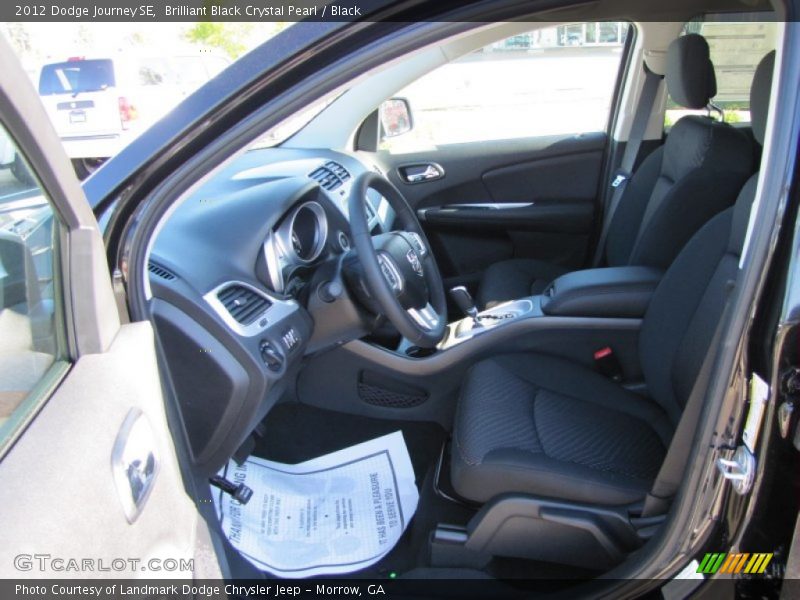 Brilliant Black Crystal Pearl / Black 2012 Dodge Journey SE