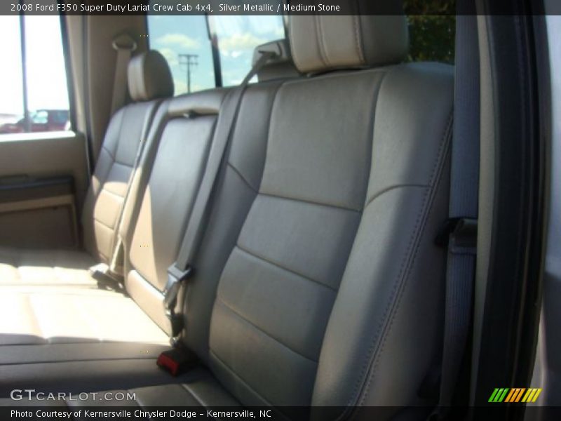 Silver Metallic / Medium Stone 2008 Ford F350 Super Duty Lariat Crew Cab 4x4