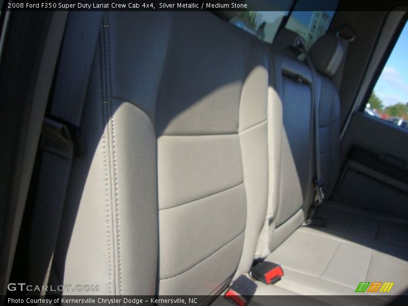 Silver Metallic / Medium Stone 2008 Ford F350 Super Duty Lariat Crew Cab 4x4