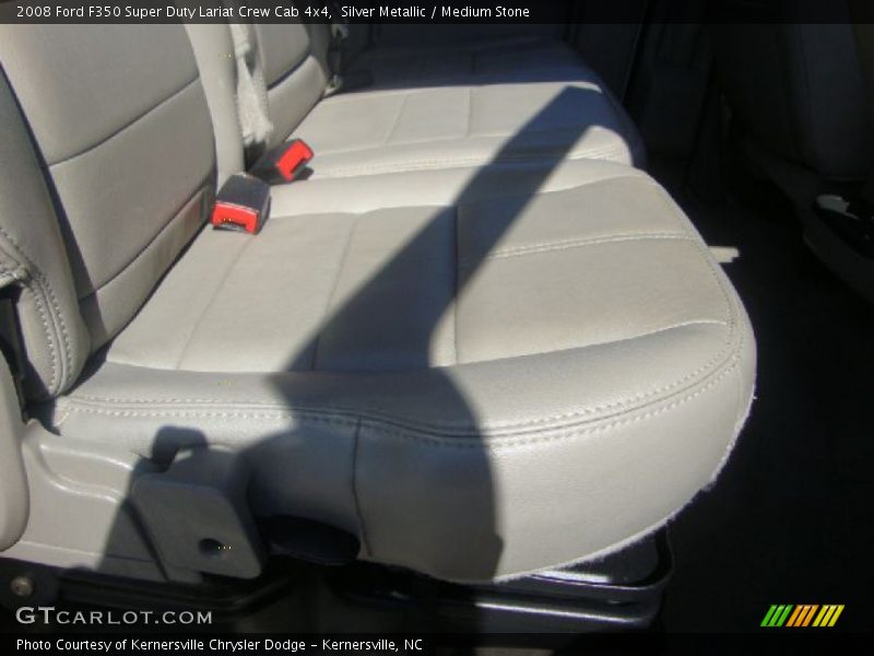 Silver Metallic / Medium Stone 2008 Ford F350 Super Duty Lariat Crew Cab 4x4