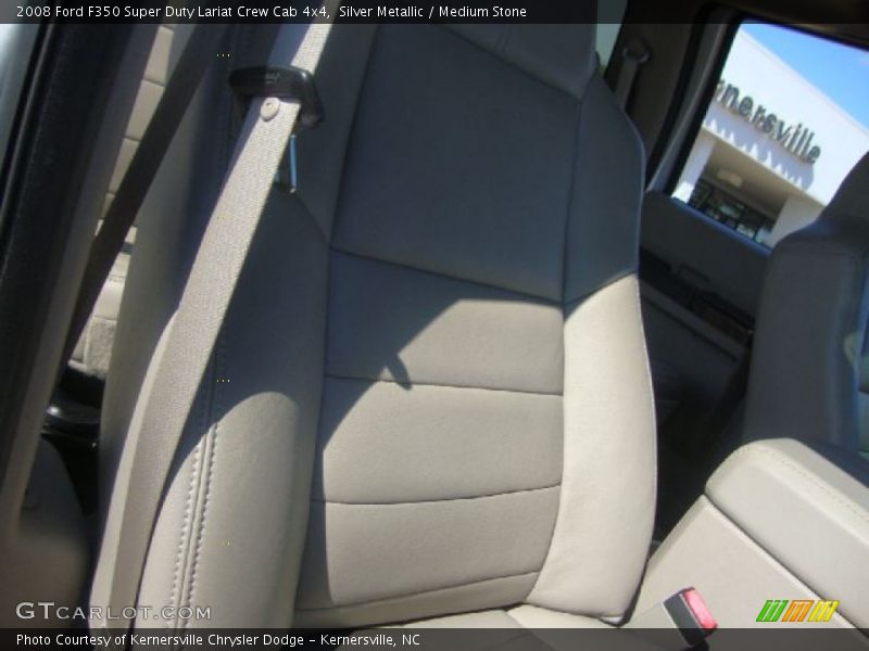 Silver Metallic / Medium Stone 2008 Ford F350 Super Duty Lariat Crew Cab 4x4