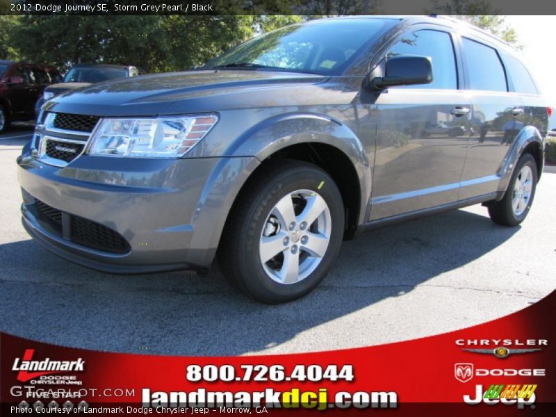 Storm Grey Pearl / Black 2012 Dodge Journey SE