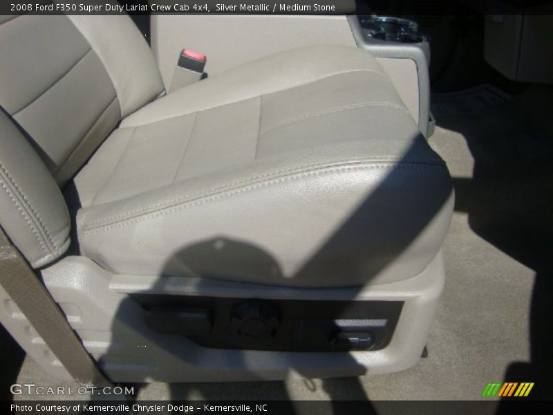 Silver Metallic / Medium Stone 2008 Ford F350 Super Duty Lariat Crew Cab 4x4