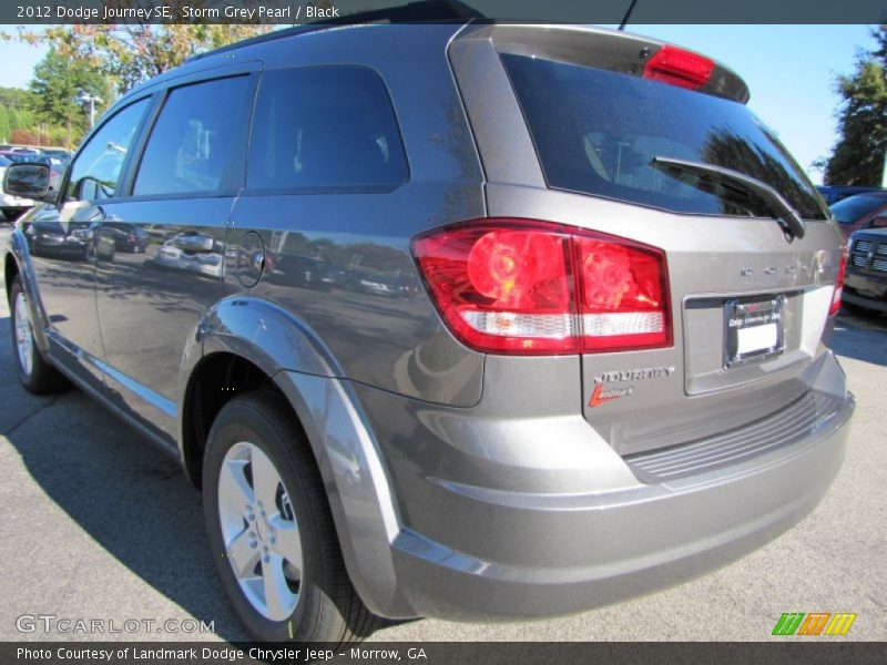Storm Grey Pearl / Black 2012 Dodge Journey SE