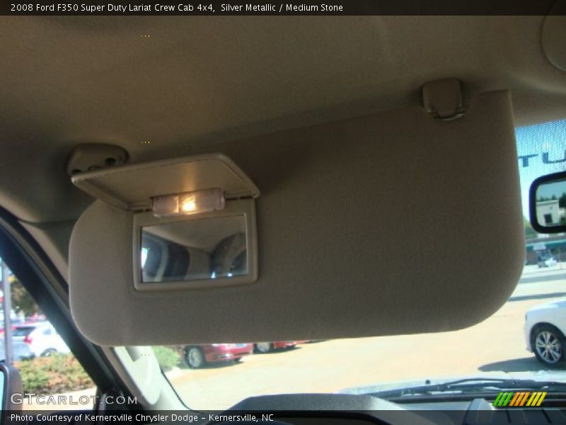Silver Metallic / Medium Stone 2008 Ford F350 Super Duty Lariat Crew Cab 4x4