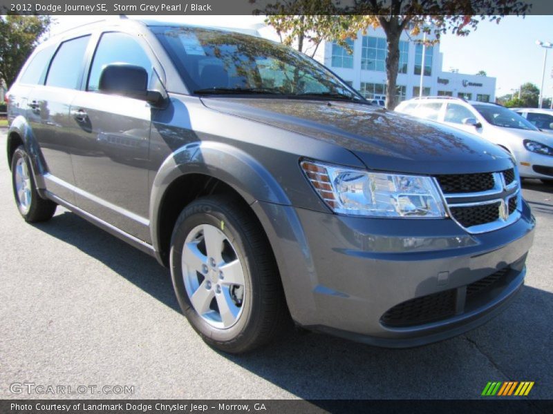 Storm Grey Pearl / Black 2012 Dodge Journey SE