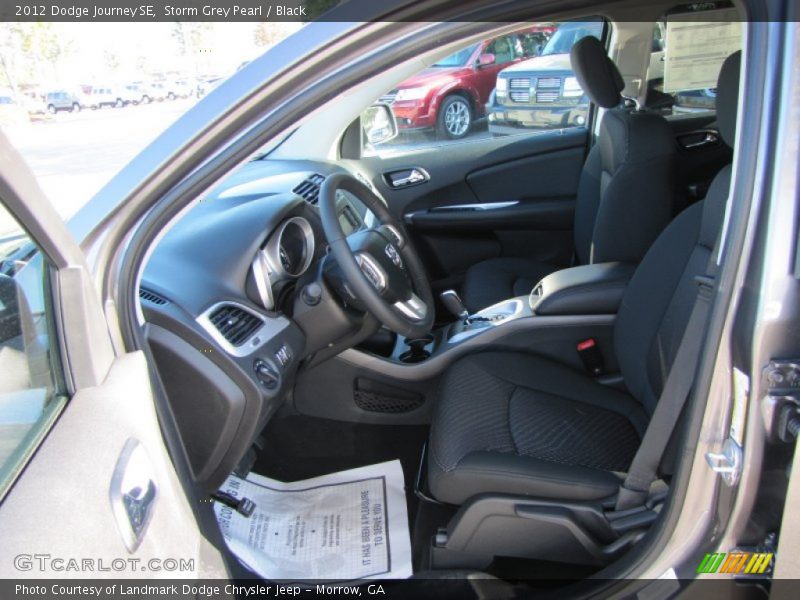 Storm Grey Pearl / Black 2012 Dodge Journey SE