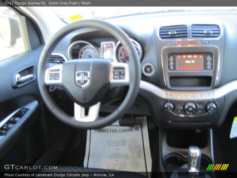 Storm Grey Pearl / Black 2012 Dodge Journey SE