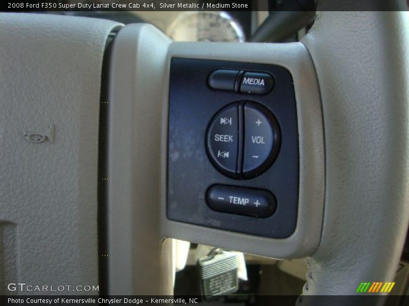 Silver Metallic / Medium Stone 2008 Ford F350 Super Duty Lariat Crew Cab 4x4