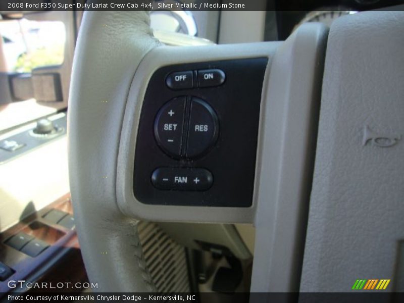Silver Metallic / Medium Stone 2008 Ford F350 Super Duty Lariat Crew Cab 4x4