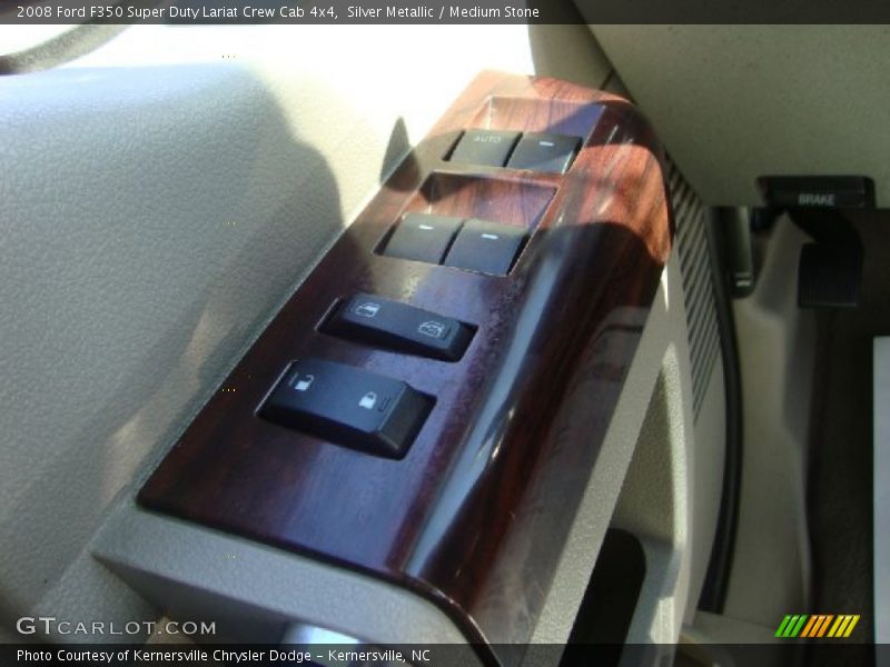 Silver Metallic / Medium Stone 2008 Ford F350 Super Duty Lariat Crew Cab 4x4