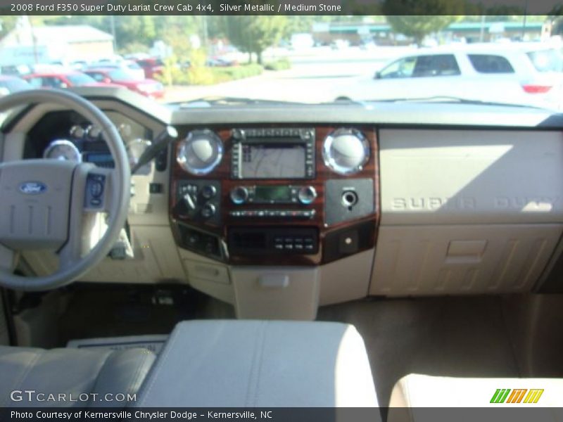 Silver Metallic / Medium Stone 2008 Ford F350 Super Duty Lariat Crew Cab 4x4