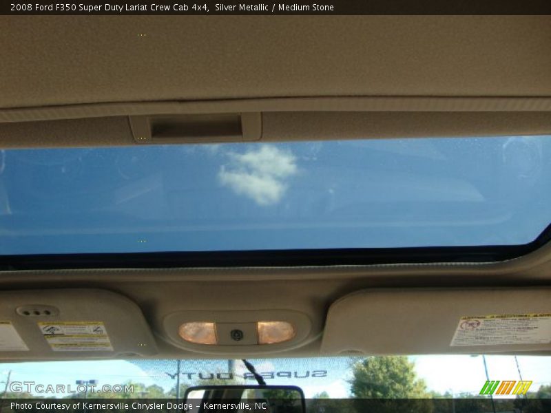 Silver Metallic / Medium Stone 2008 Ford F350 Super Duty Lariat Crew Cab 4x4