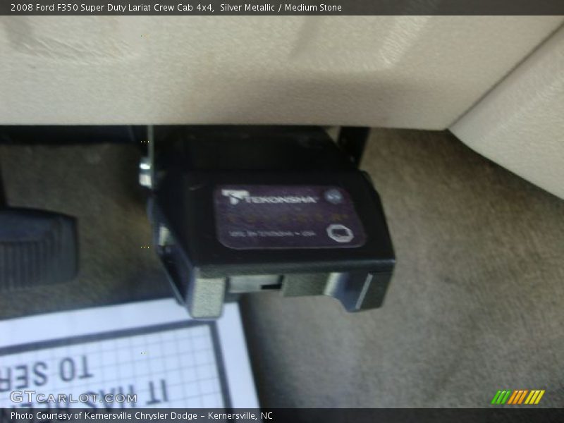 Silver Metallic / Medium Stone 2008 Ford F350 Super Duty Lariat Crew Cab 4x4
