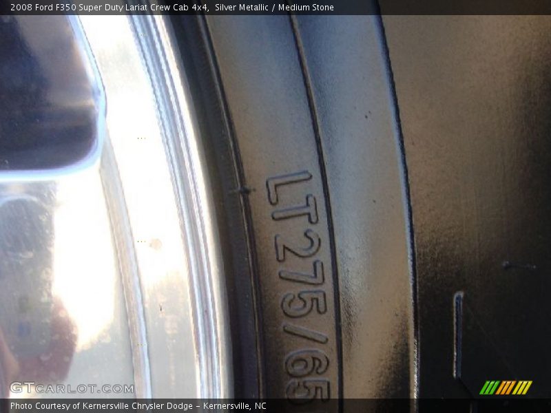 Silver Metallic / Medium Stone 2008 Ford F350 Super Duty Lariat Crew Cab 4x4